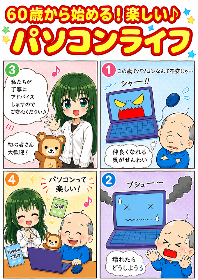 60歳から始める!楽しいパソコンライフ
