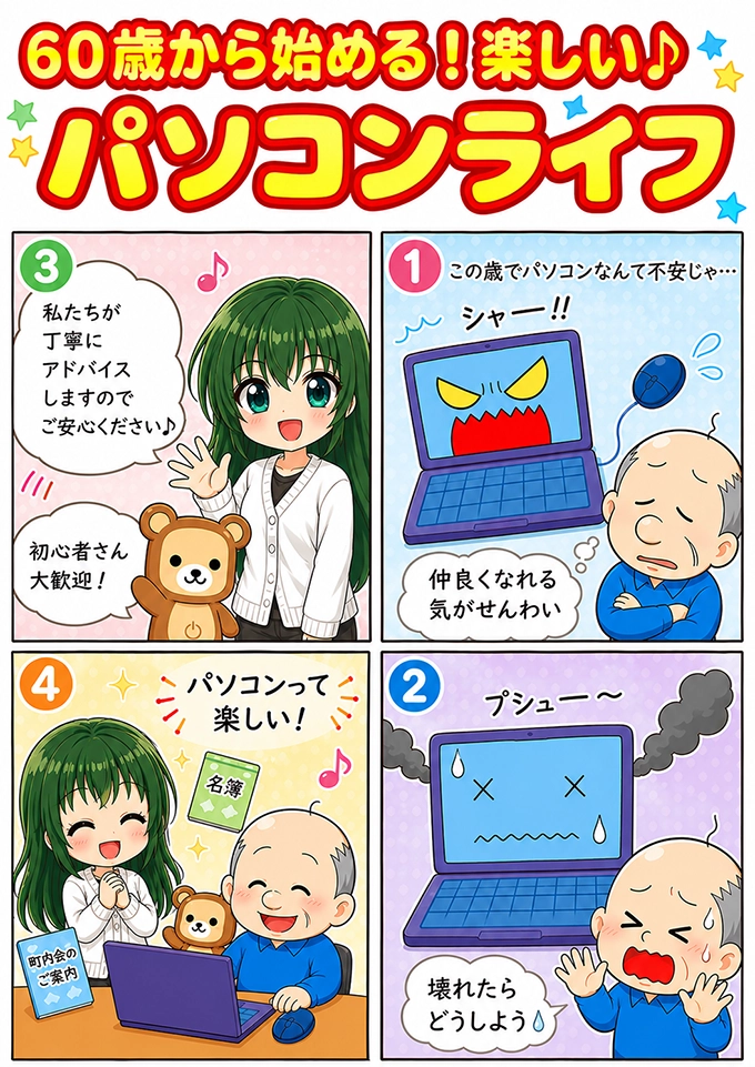 60歳から始める！楽しいパソコンライフ